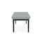 Lesro Lenox Steel 2 Seat Bench, Ash (Blue) Seat, Ash Back, 45 W 21 L 18.5 H, Linette Vinyl Seat LS2001 - alternate 3
